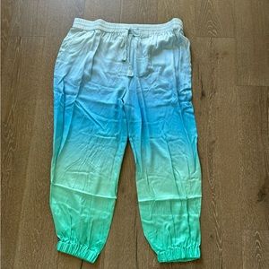 Badgley Mischka ombré silk pants